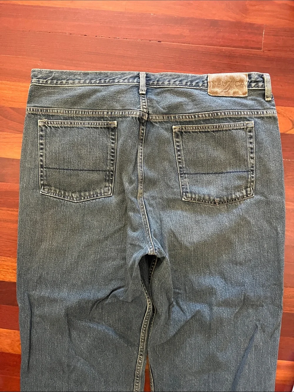 Mens 40x32 Nautica baggie straight leg blue jeans